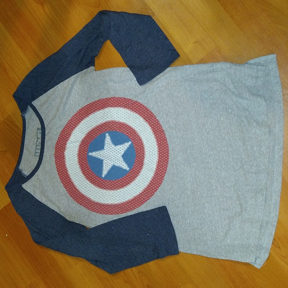 Captain America baseball tee